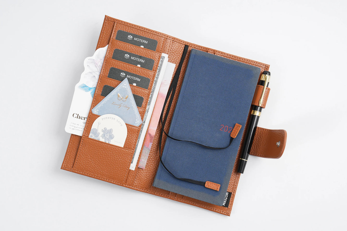 Pebbled Leather Planner Cover – Fits Weeks & Skinny Mini Planners