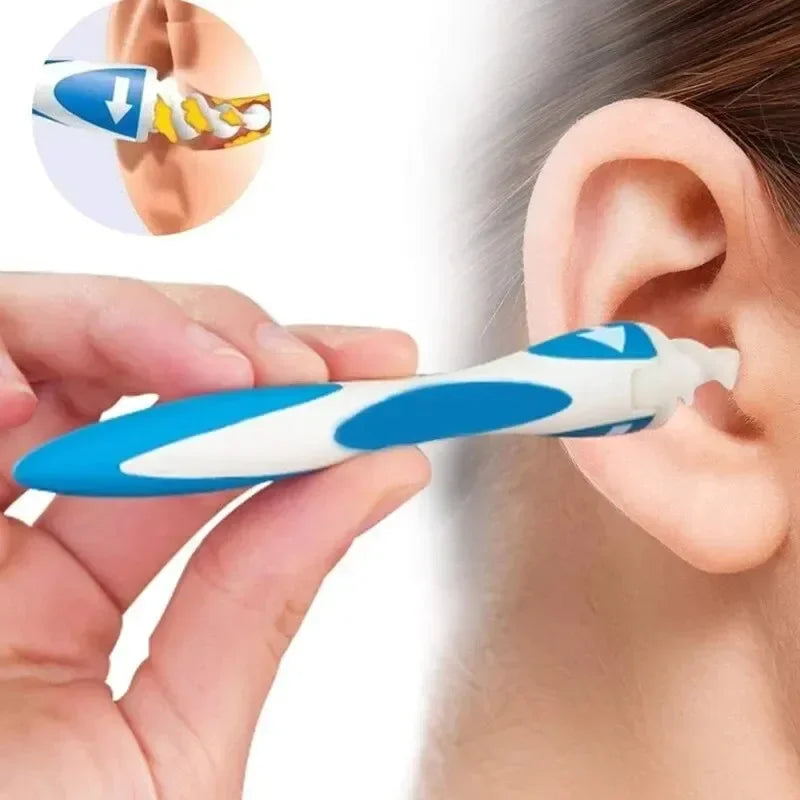 Soft Silicone Ear Wax Remover Tool with 16 Replacement Tips