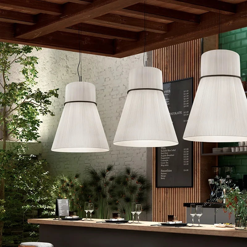 Wabi-Sabi Fabric Pendant Lights – Modern Minimalist Dining Lamps