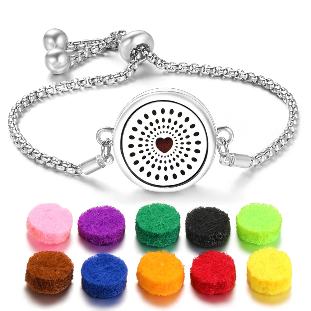 Flower of Life Aromatherapy Diffuser Bracelet for Essential Oils