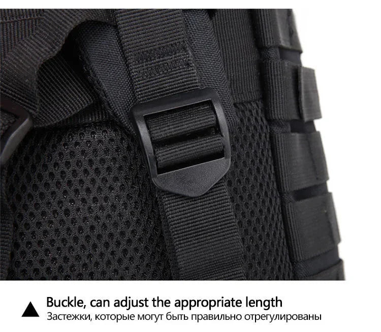 50L Tactical Backpack for Men – Outdoor Travel, Hiking & Hunting Bag