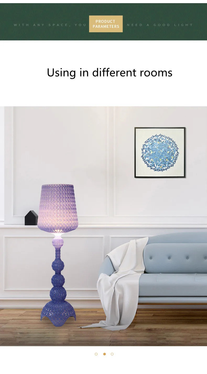 Italian Designer Hollow Goblet Acrylic Floor Lamp