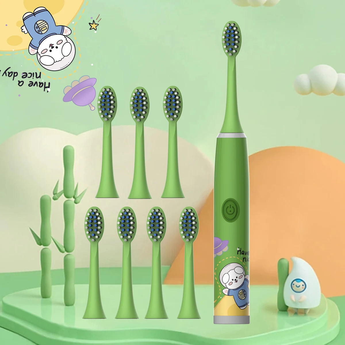 Kids Electric Toothbrush Cartoon Design