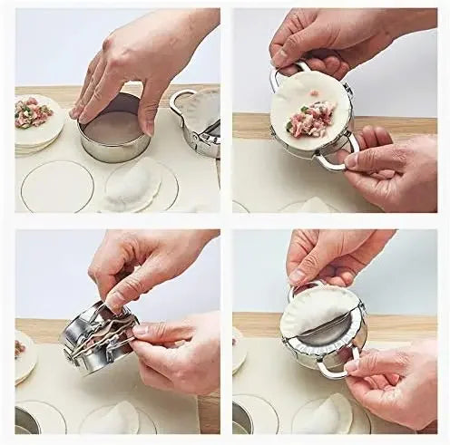 Stainless Steel Dumpling Maker Press for Ravioli, Pie, and Pastry