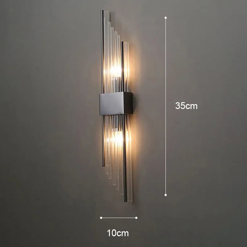 Luxury LED Wall Lamp - Modern Gold Wall Sconce for Living Room