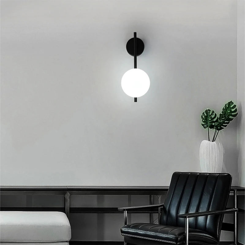 Interior LED Wall Lamp with G9 Bulb – Black & Gold Wall Sconce