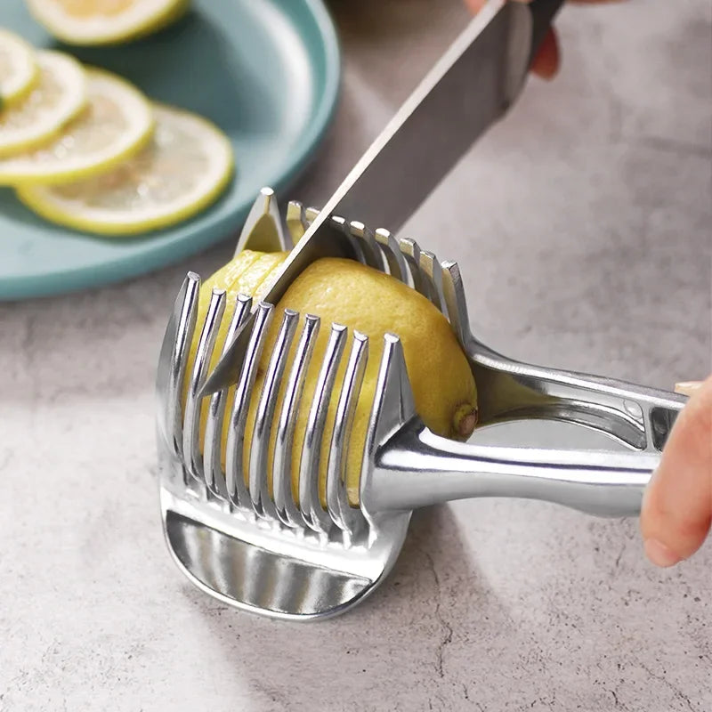 Stainless Steel Handheld Orange, Lemon, Tomato & Onion Slicer