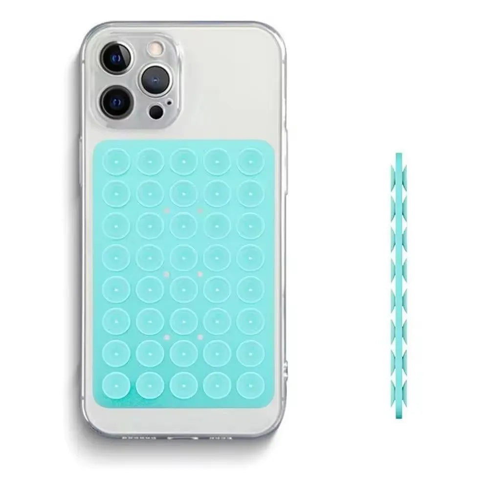 Double-Sided Silicone Suction Phone Case with Detachable Stand