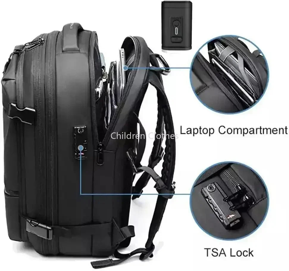 Cartmela 60L Vacuum Compression Backpack with Pump