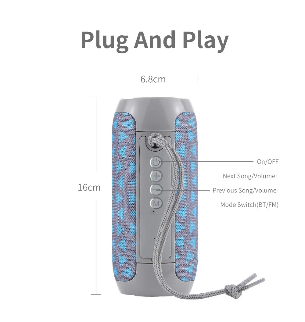 T&G TG117 Bluetooth Speaker Portable Waterproof Outdoor Stereo TWS