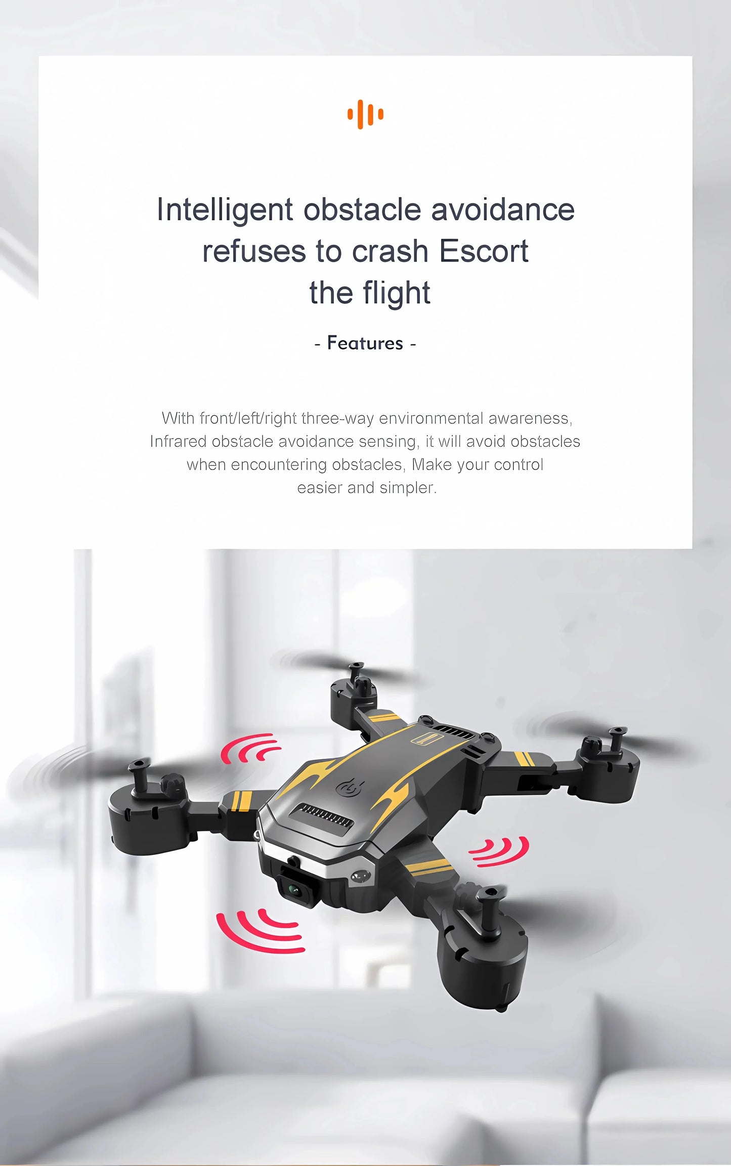 G6 Foldable GPS Drone – 5000M HD FPV Camera, Obstacle Avoidance Quadcopter