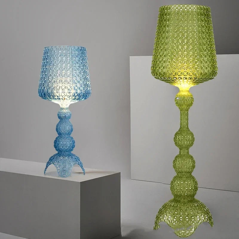 Italian Designer Hollow Goblet Acrylic Floor Lamp