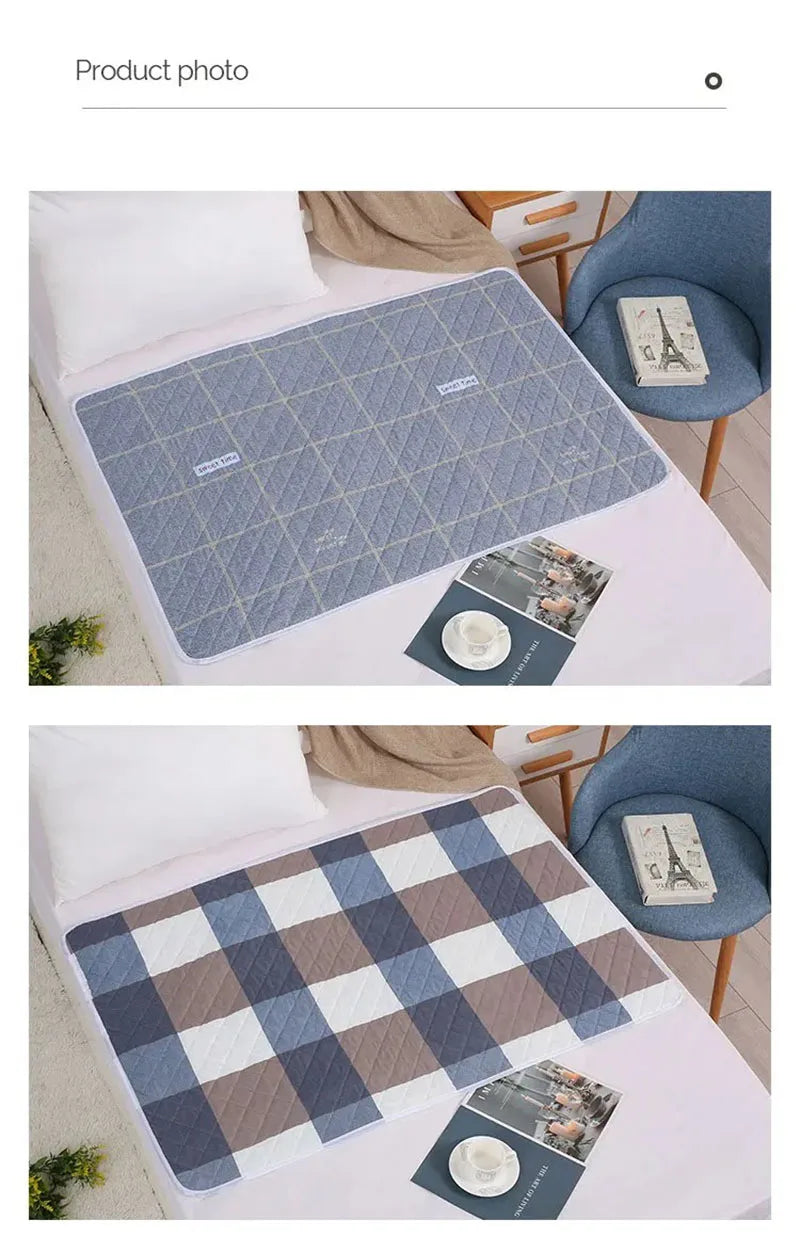 Waterproof Baby Urine Mat – Washable Cartoon Bed Pad