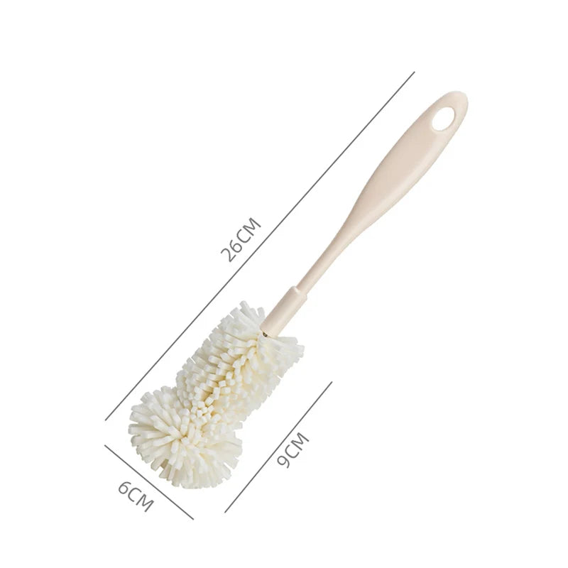 Long Handle Sponge Cup Brush – Bottle & Glass Cleaner Tool