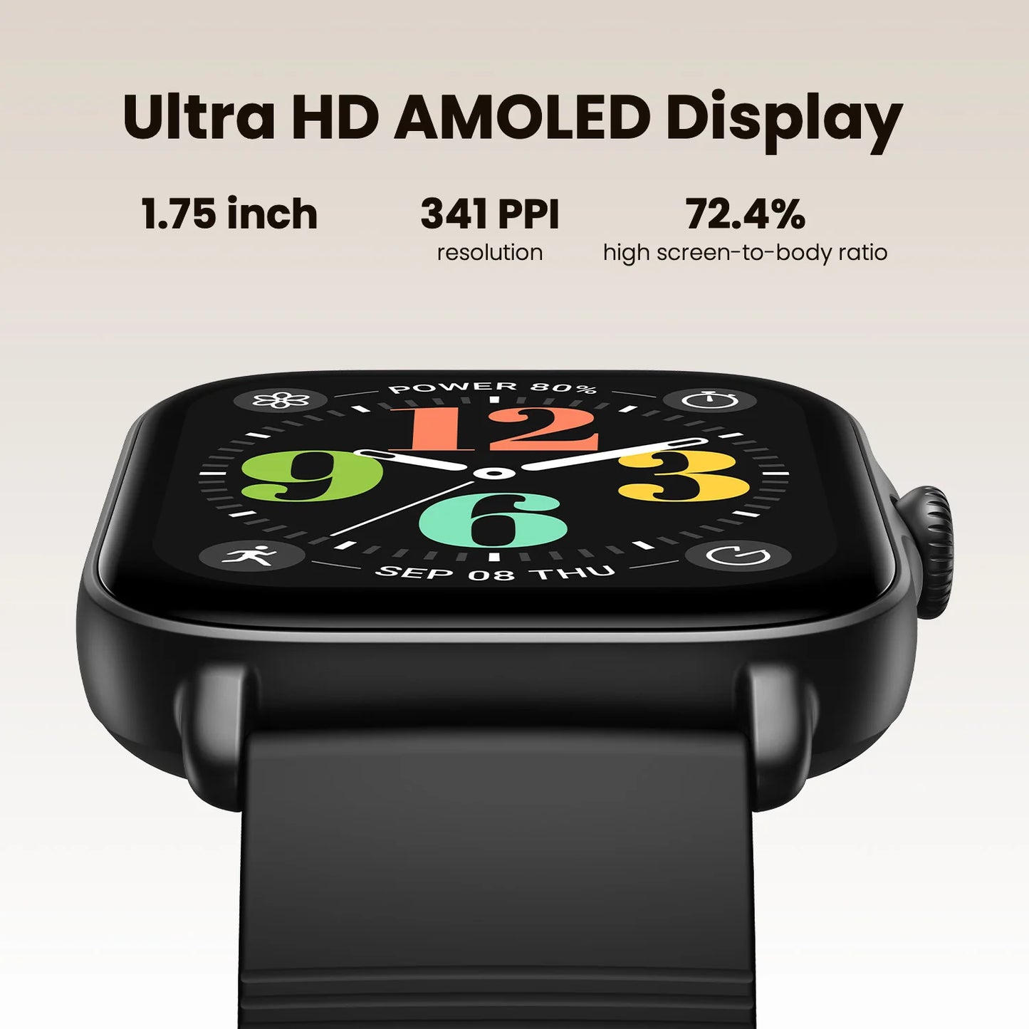 GTS 4 Mini Smartwatch – Alexa, Heart Rate, 150 Sport Modes