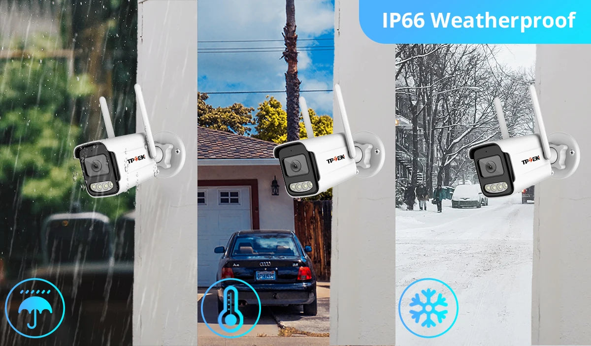 8MP 4K WiFi Wireless Outdoor IP Camera – AI Human Detection CCTV