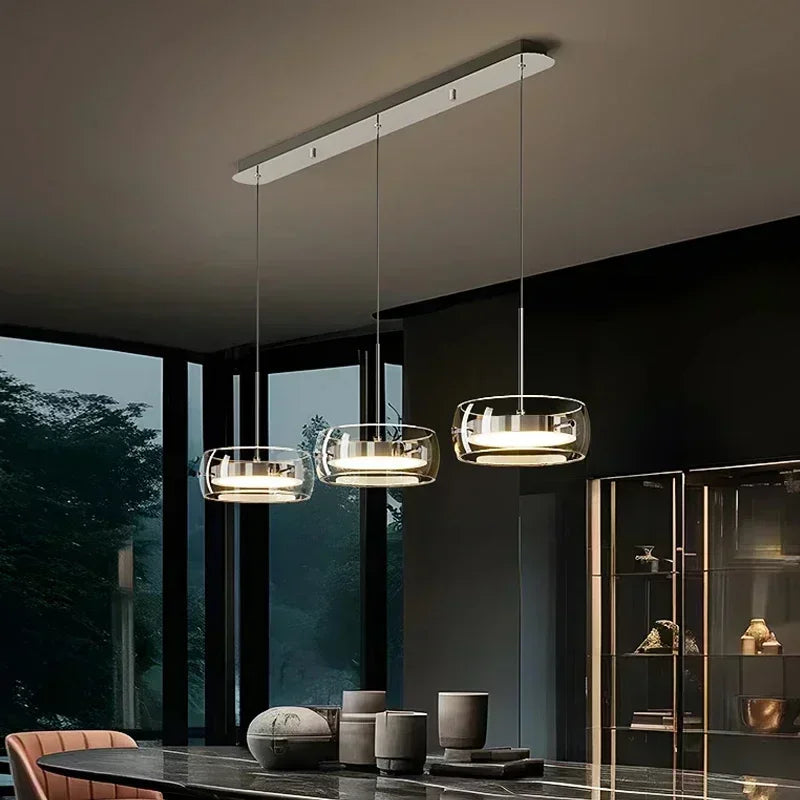 Cartmela Modern LED Glass Pendant Light