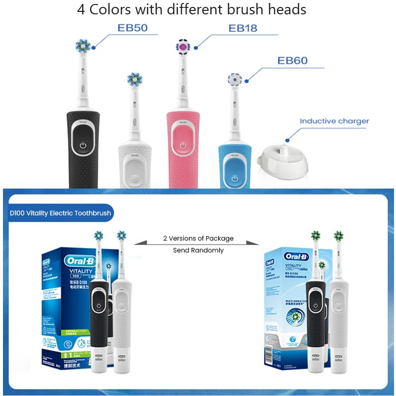 Oral-B D100 Rechargeable Electric Toothbrush