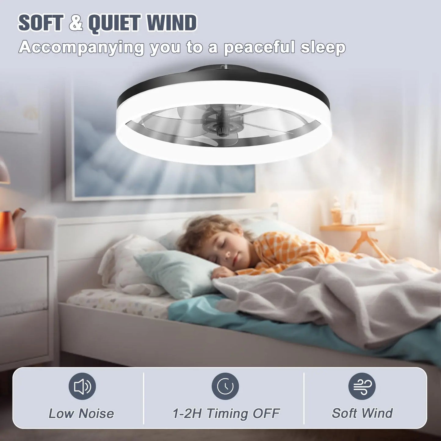 Cartmela LED Chandelier Fan – Remote-Controlled Ceiling Fan