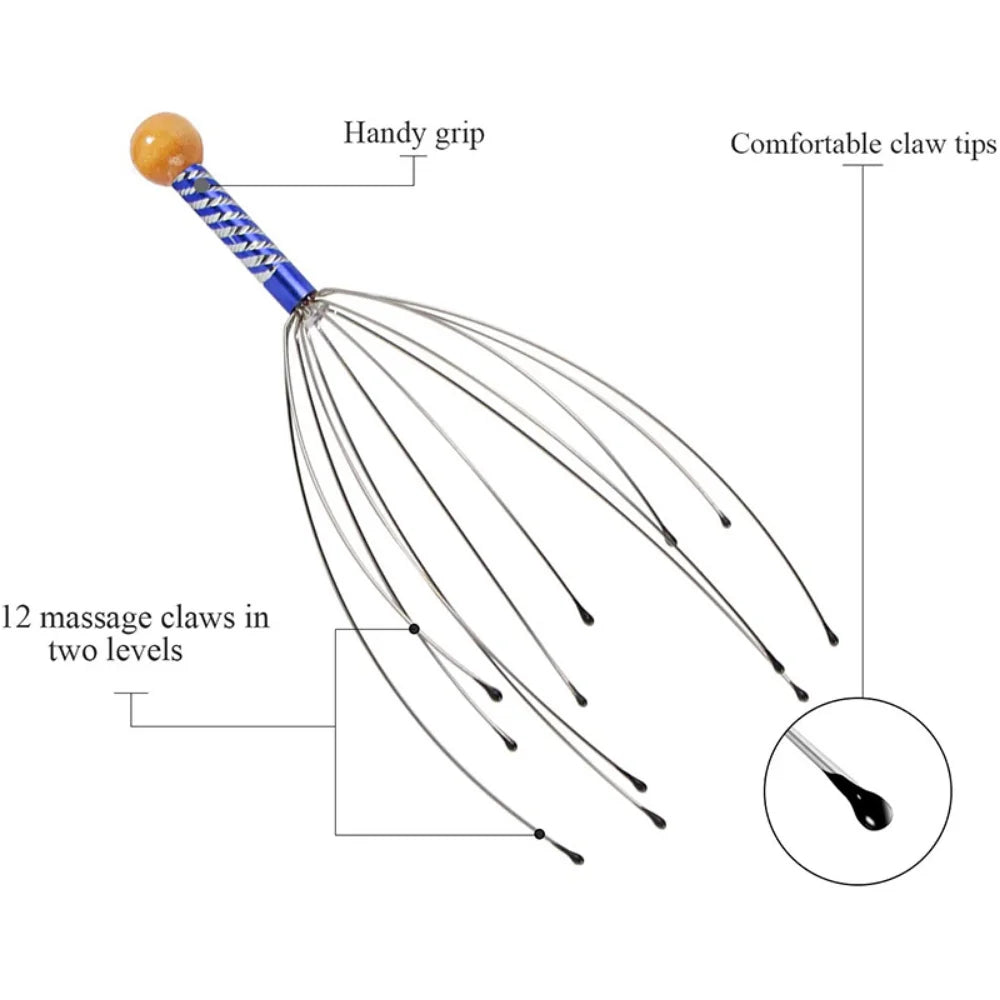 Octopus Scalp Massager – Relaxing Head Scratcher for Stress Relief
