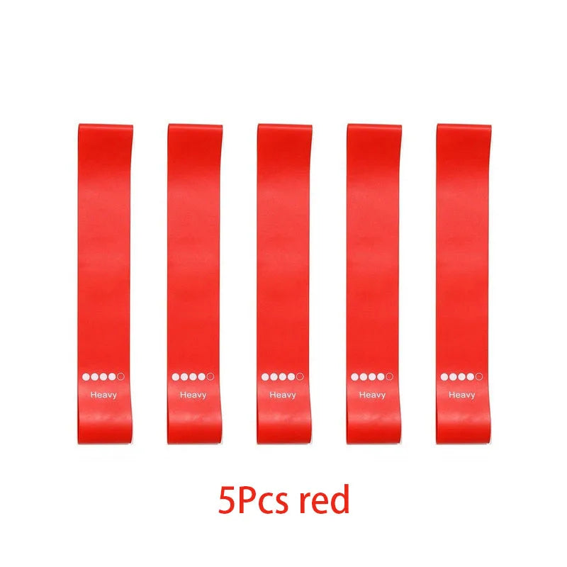 5PCS Resistance Bands Set – Elastic Fitness Bands for Yoga & Workout