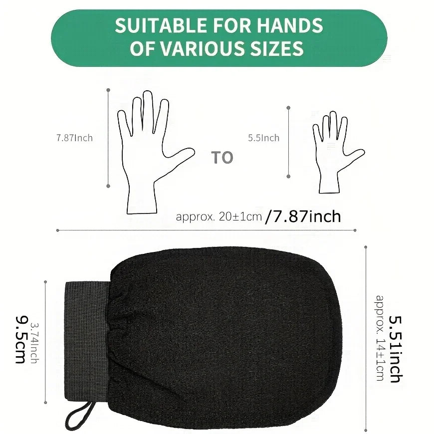 Deep Exfoliating Mitt – Viscose Fiber Scrub Glove for Smooth Skin