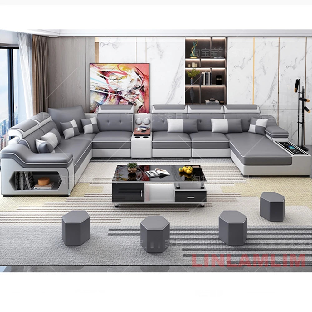 Cartmela Modern Sectional Sofa with Chaise Lounge