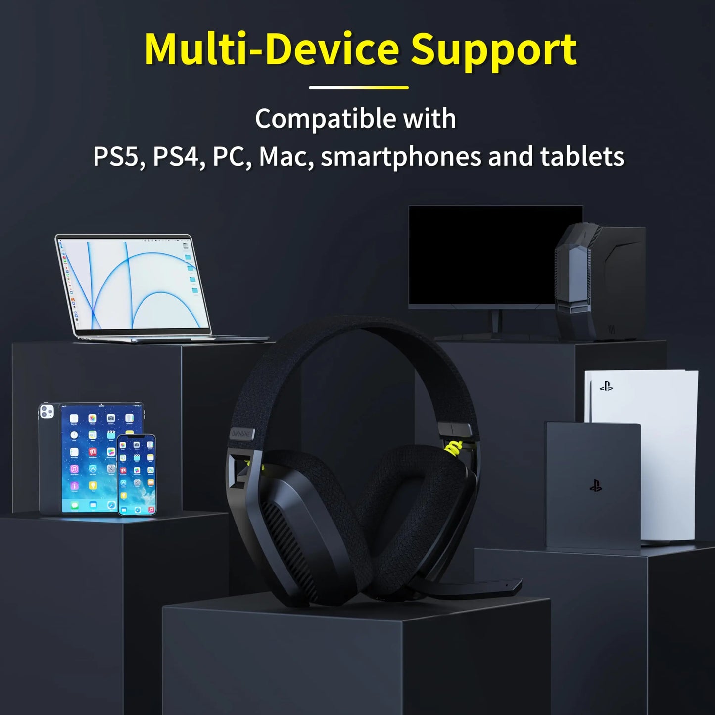 Cartmela BINNUNE Wireless Gaming Headset