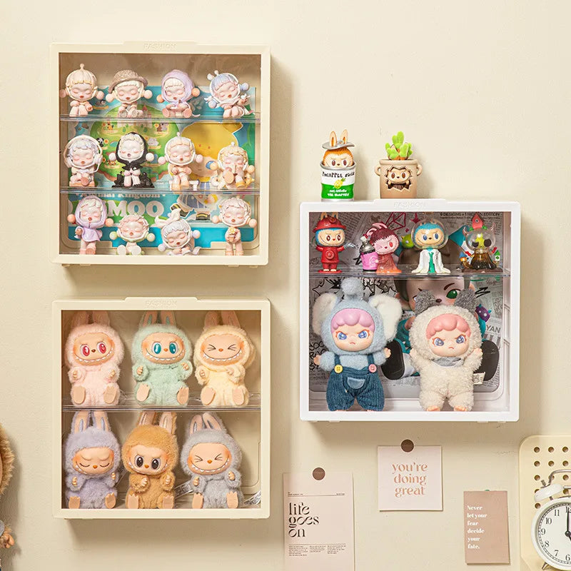 Labubu Acrylic Wall Display Cabinet