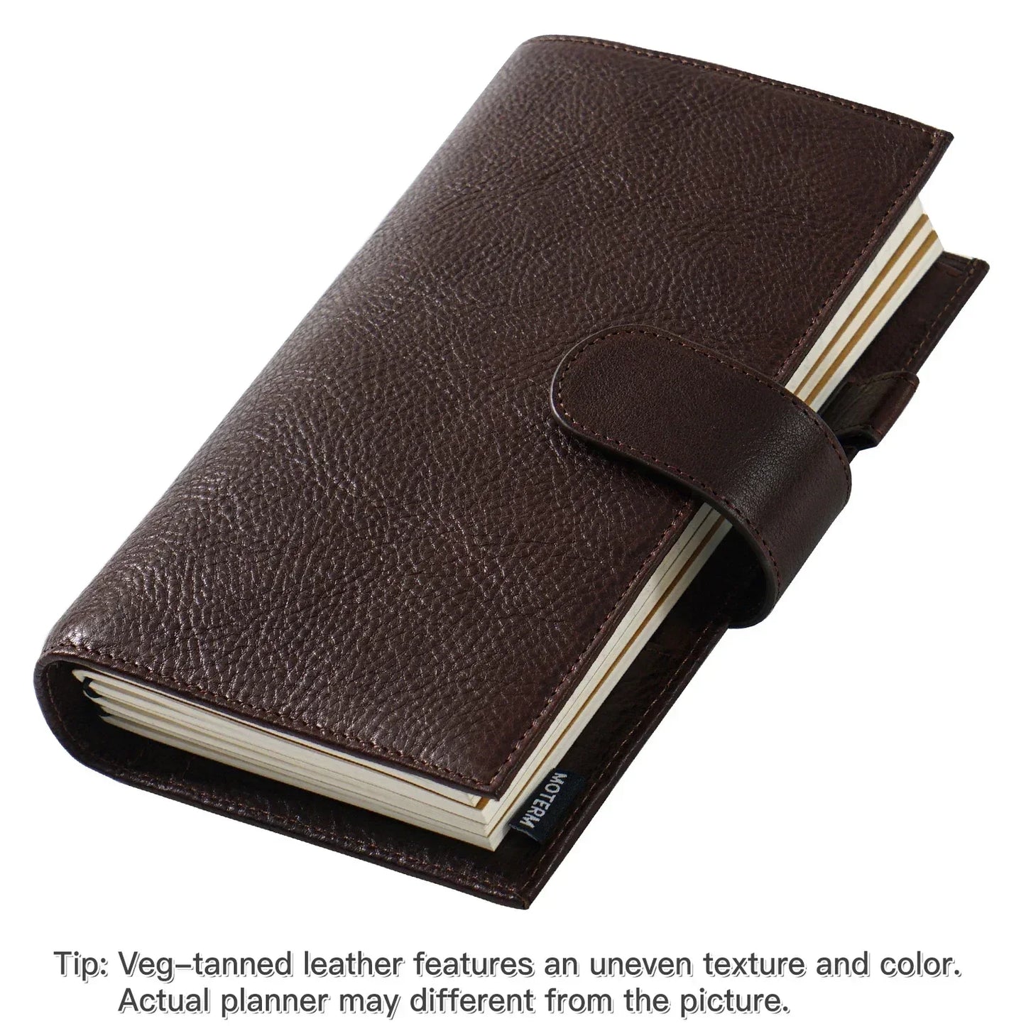 Vegetable Tanned Leather Travel Notebook – Standard Planner Cover