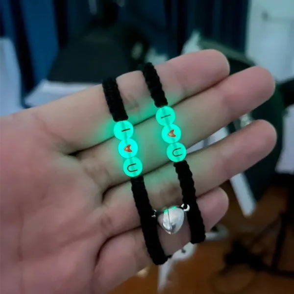 2PCS Butterfly Couples Luminous Bracelet