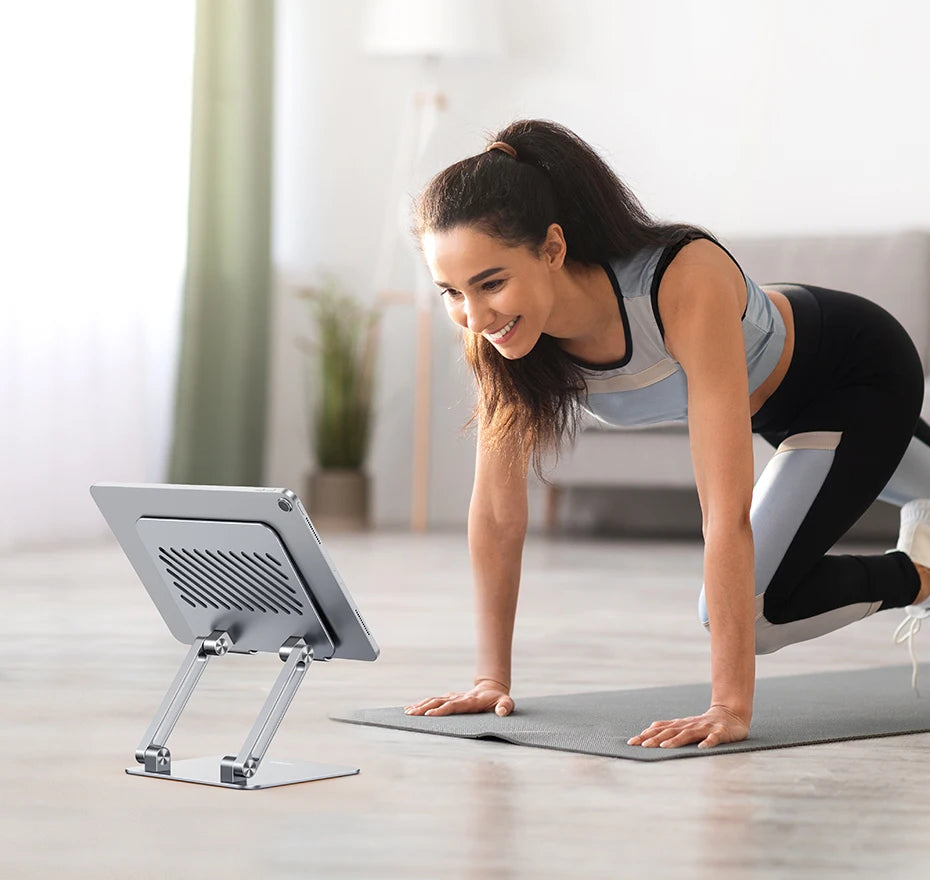Aluminum Tablet & Phone Stand – Adjustable Holder for Desk