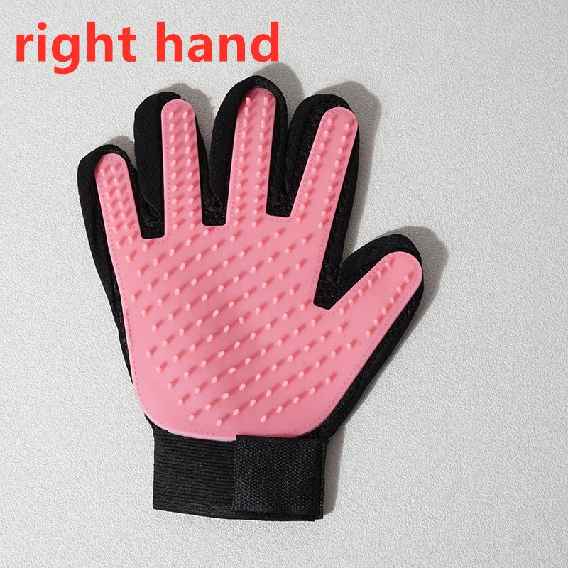 Pet Grooming Glove – Deshedding Brush & Bath Massage Tool for Cats & Dogs