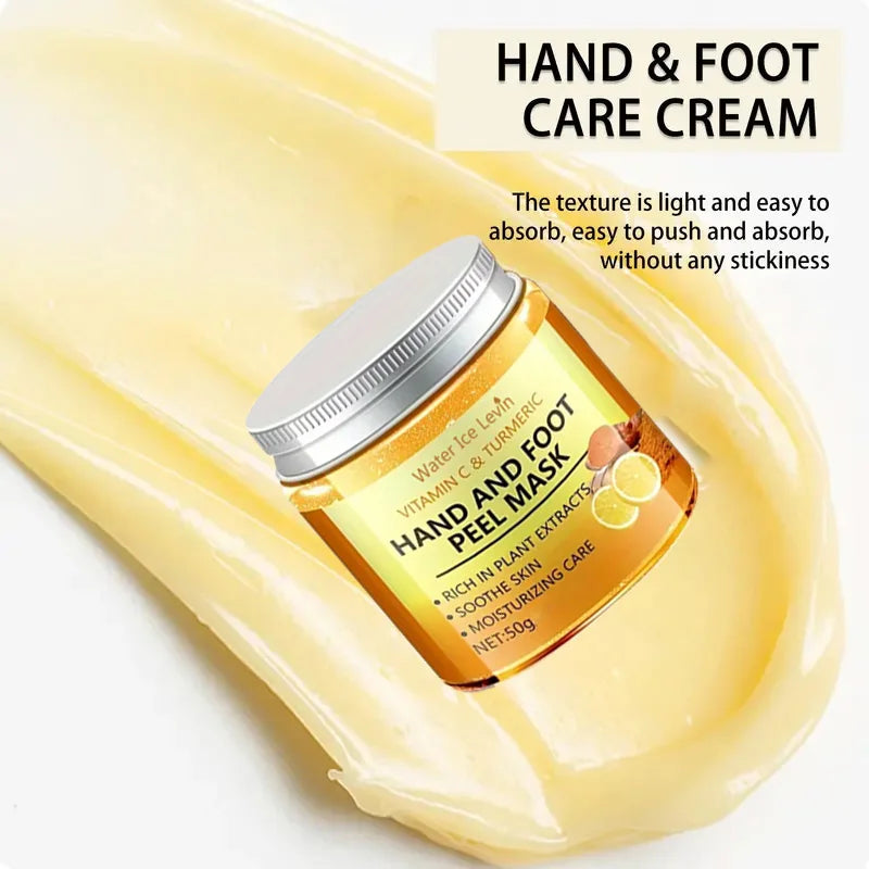 Vitamin C & Turmeric Hand Wax Mask for Smooth, Radiant Skin