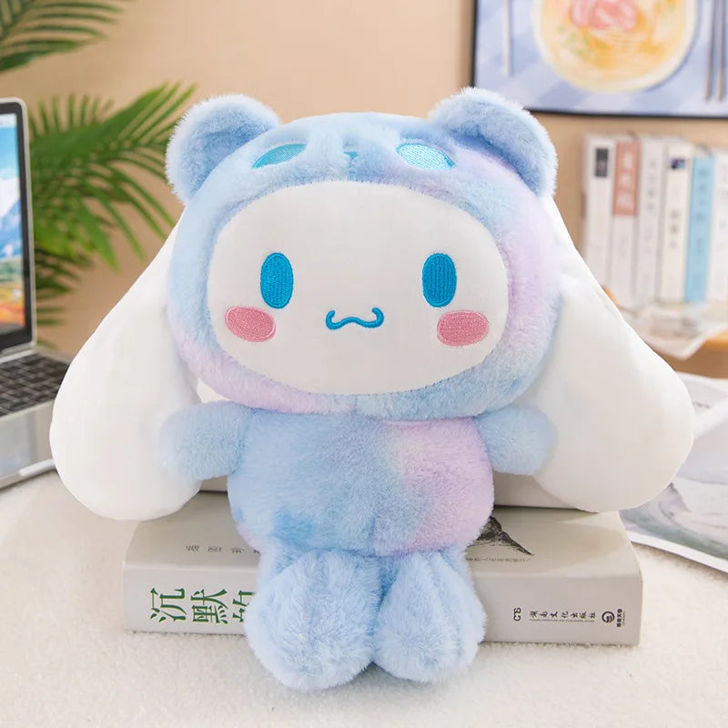 Sanrio 25cm Plush Toy – Kuromi & Cinnamoroll Soft Stuffed Doll Pillow for Kids