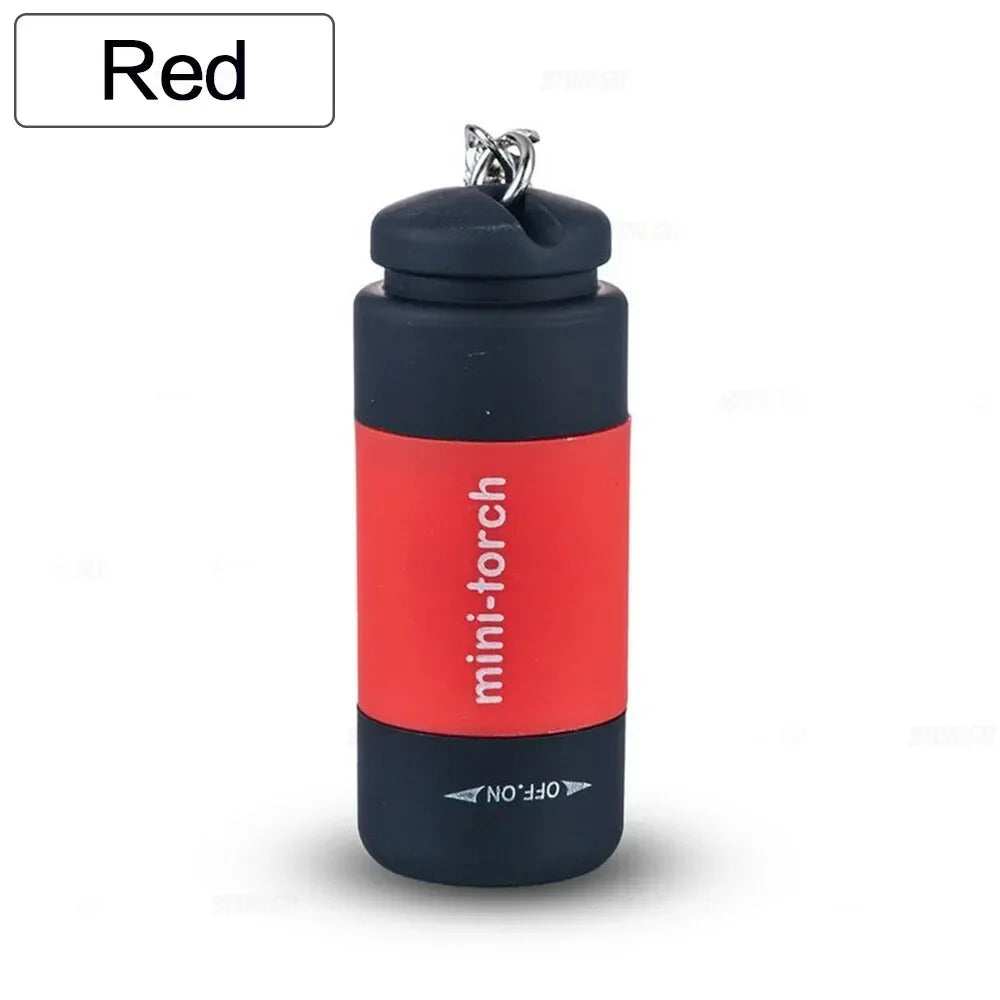 USB Rechargeable LED Pocket Flashlight – Mini Keychain, Waterproof