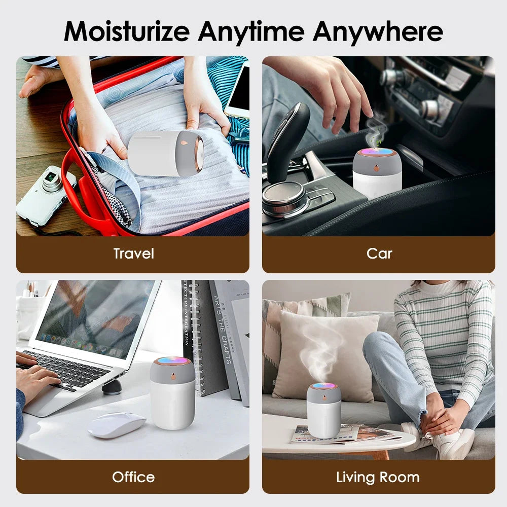 Mini Air Humidifier USB Colorful Light