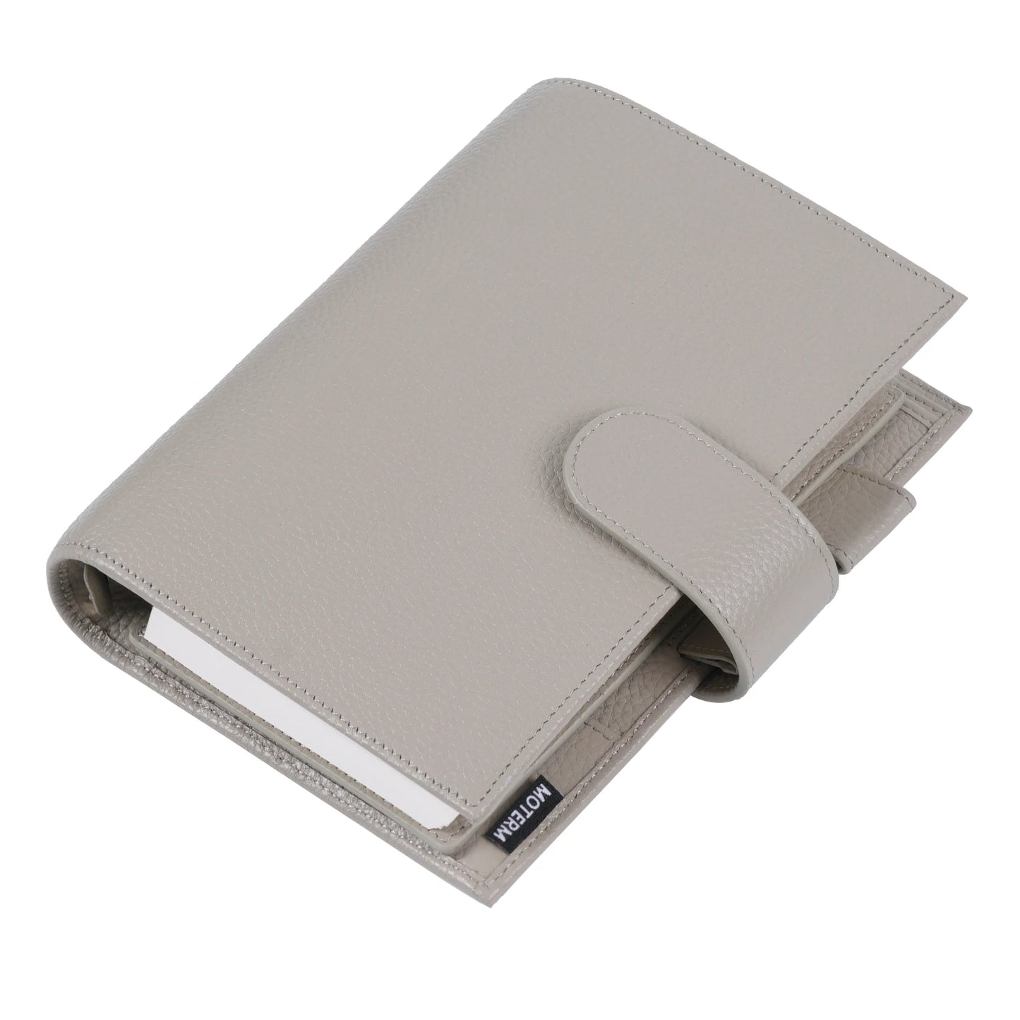 Personal Size Planner – 30mm Rings, Genuine Pebbled Grain Leather