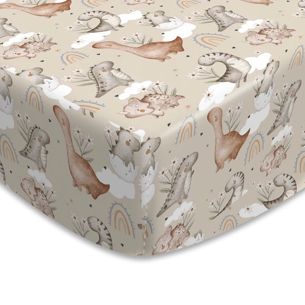 Happy Flute Cartoon Baby Bed Sheet – Soft, Breathable 70×130cm