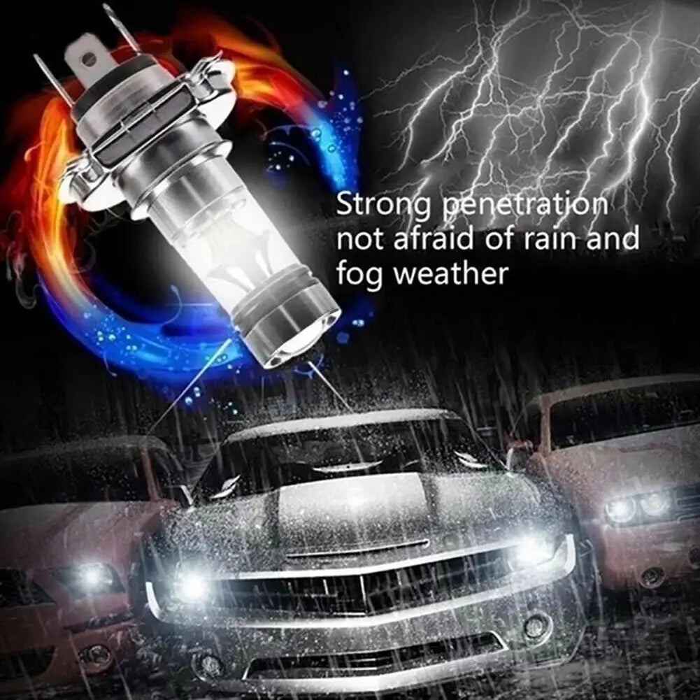 100W H4 H7 LED Headlight Bulbs – 6000K Bright Fog & Driving Lights