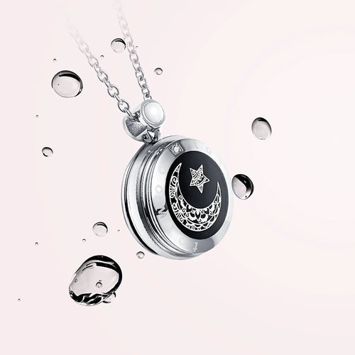 Couple Touch Necklaces – Natural Agate Long Distance Gift Set