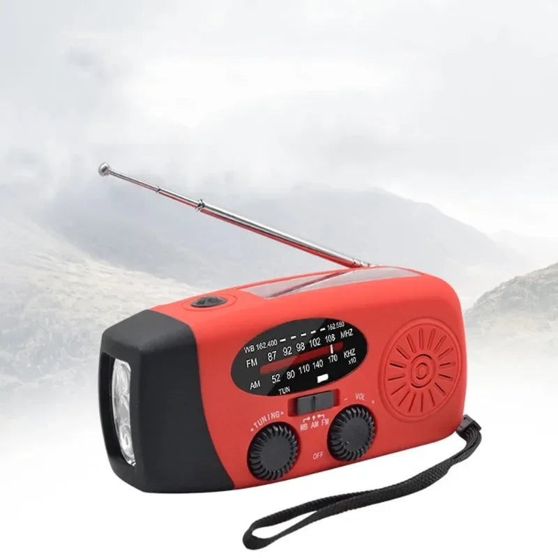 Emergency Hand Crank Radio – Solar, NOAA, Power Bank, FM/AM/WB