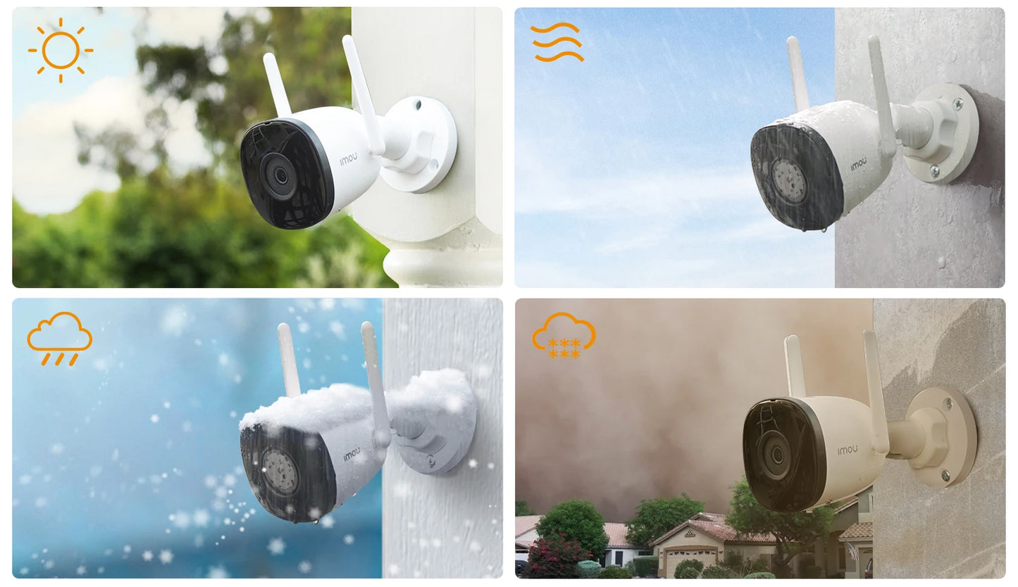 4MP Outdoor WiFi Bullet Camera – Weatherproof & AI Detection