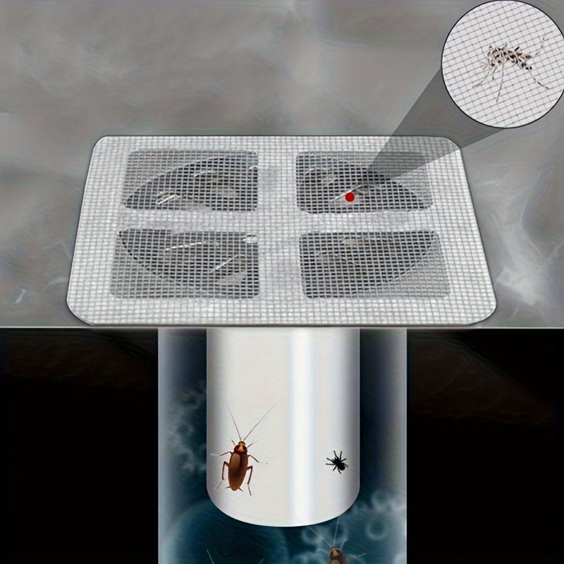 Disposable Shower Drain Hair Catchers – Mesh Stickers for Bathroom