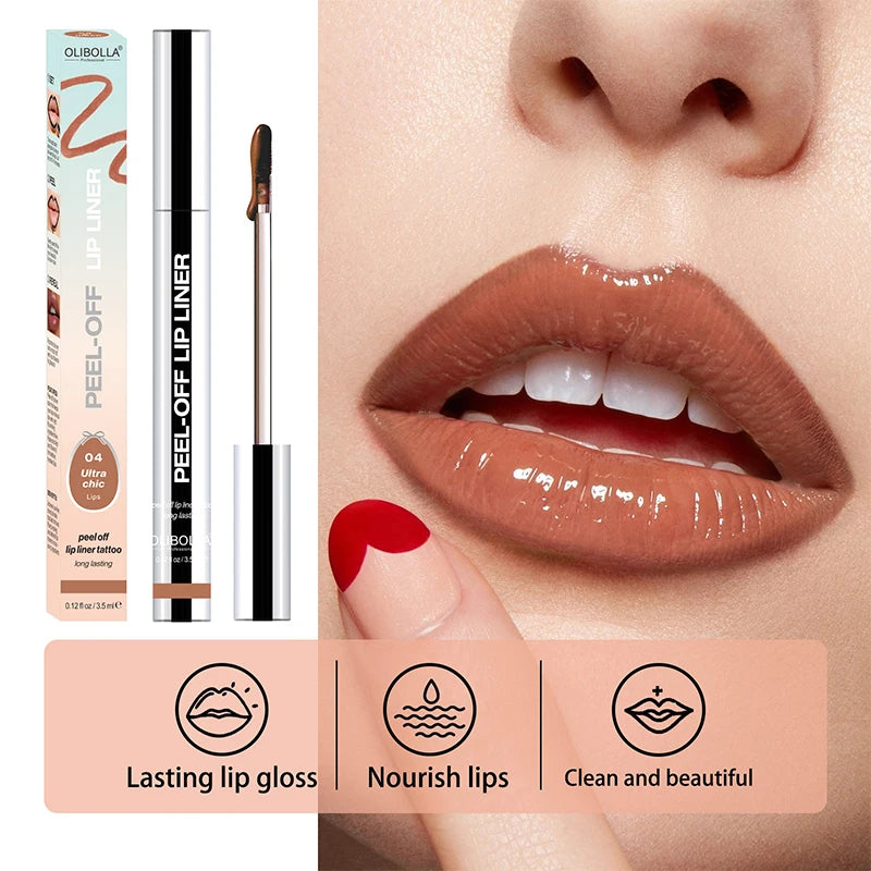 Lip Liner Waterproof Peel-Off Tattoo Lip Gloss