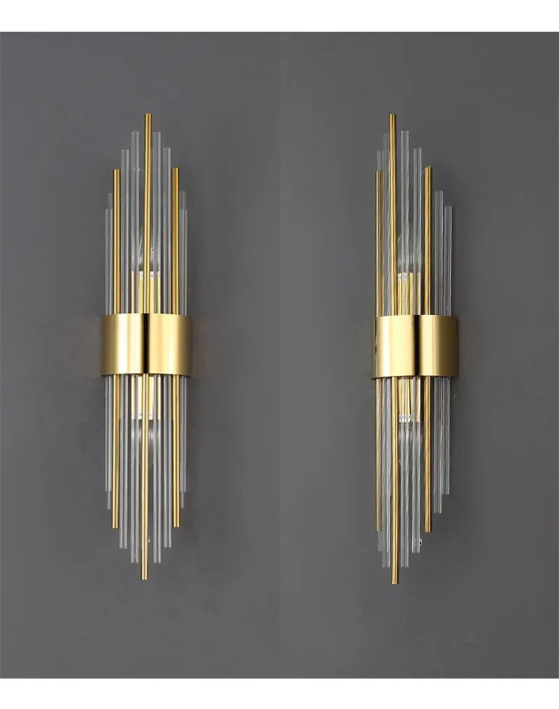 Luxury LED Wall Lamp - Modern Gold Wall Sconce for Living Room