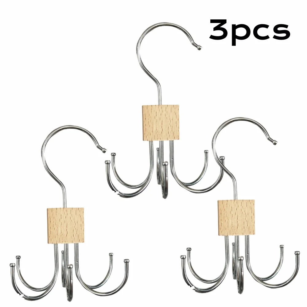 360° Rotating Storage Hanger Hook for Bras, Scarves, Ties & Accessories