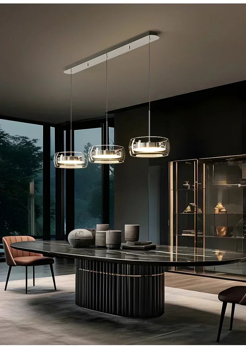 Cartmela Modern LED Glass Pendant Light