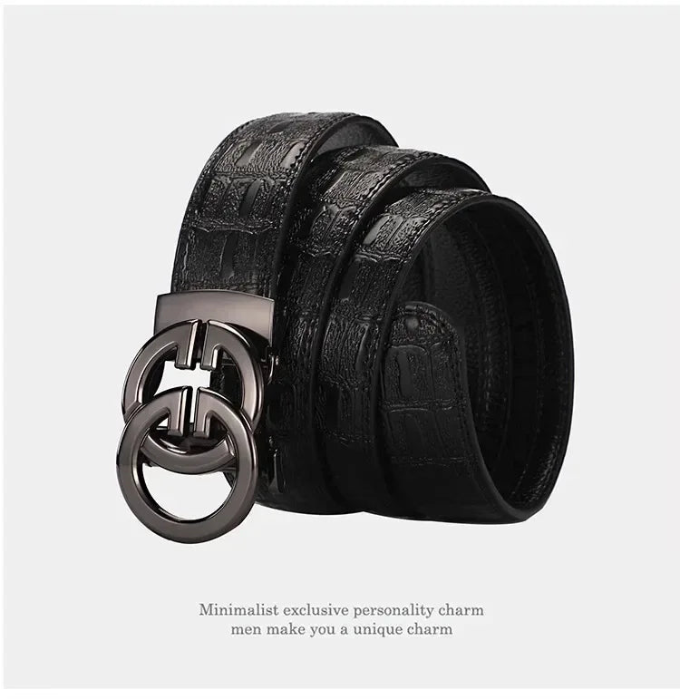 Genuine Leather Men’s Automatic Belt