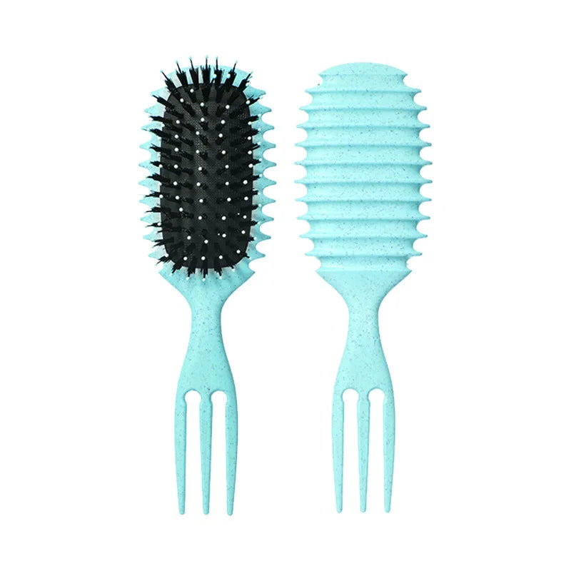 Curly Hair Styling Brush – Nylon Detangling & Volumizing Comb